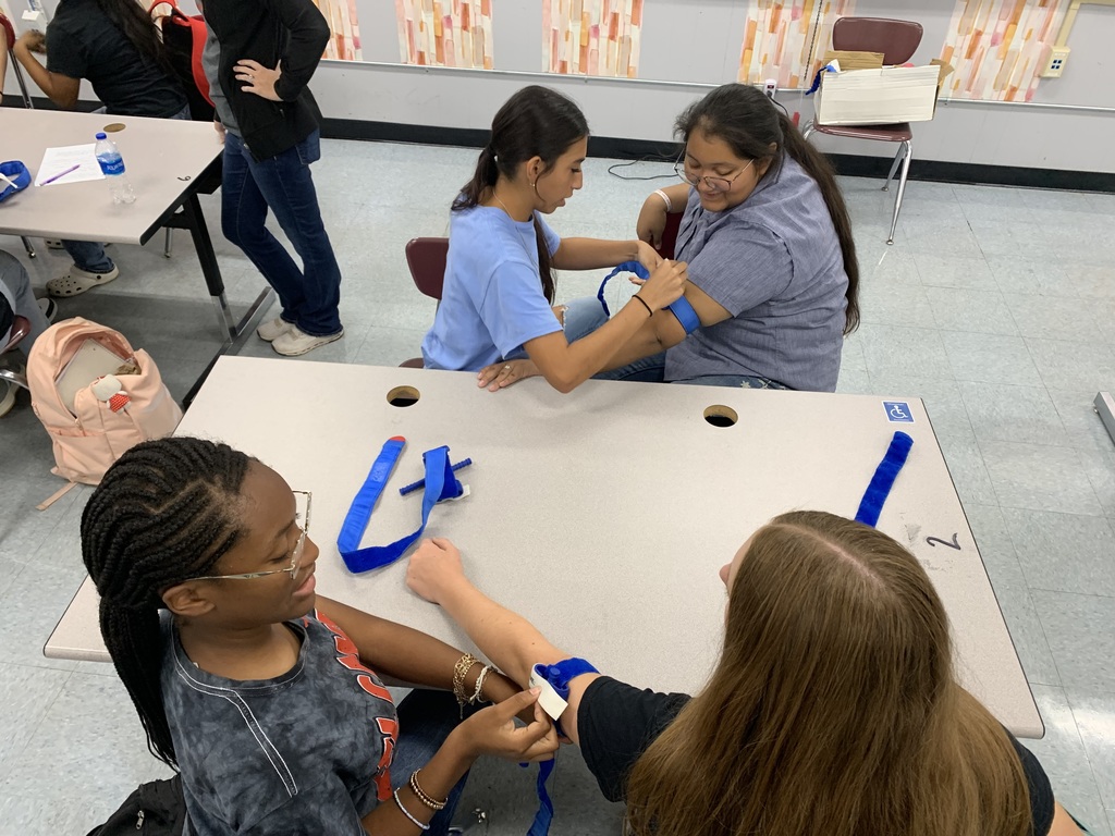 students practicing the process on a classmate (5)