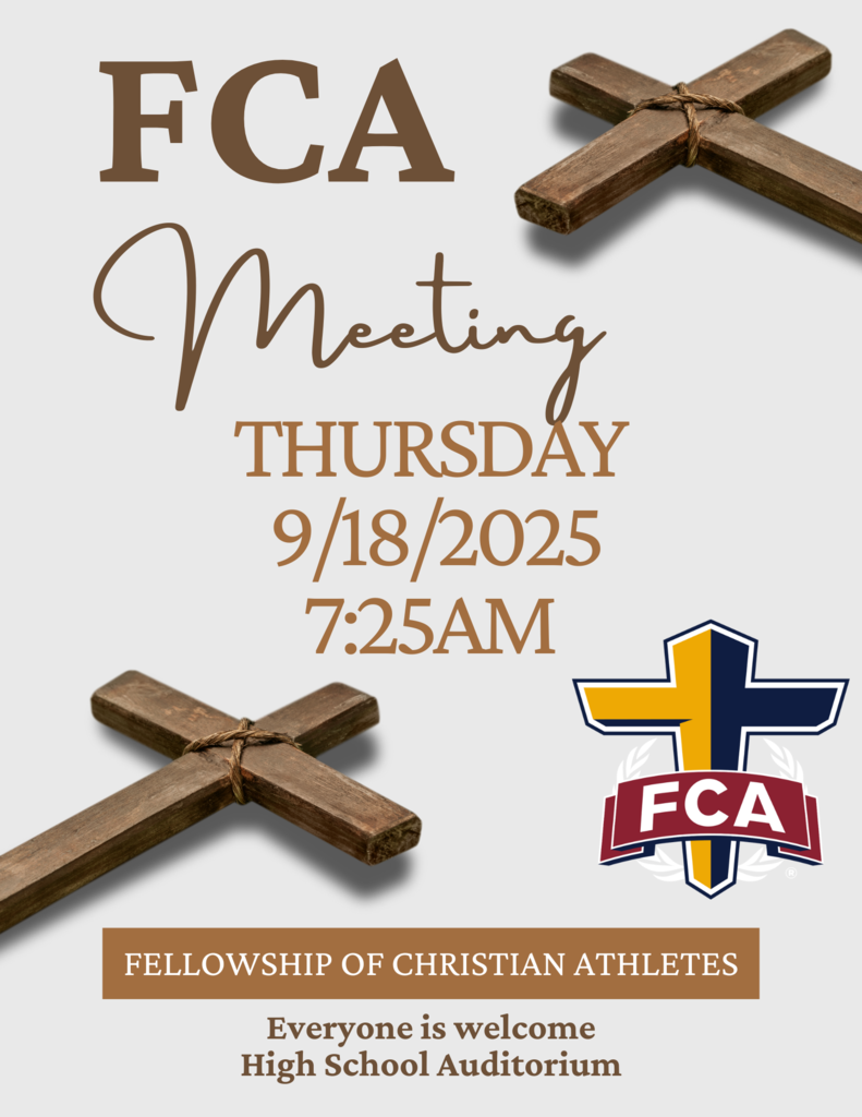 flyer for FCA meeting on september 18 at ECHS
