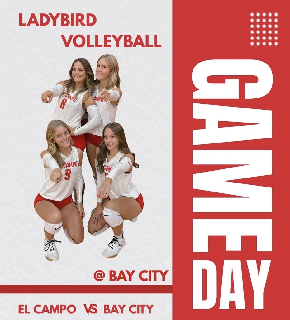 IT’S GAMEDAY!!! The Ladybirds are at Bay City today 4:30pm - Varsity 5:30pm - Freshmen/ JV