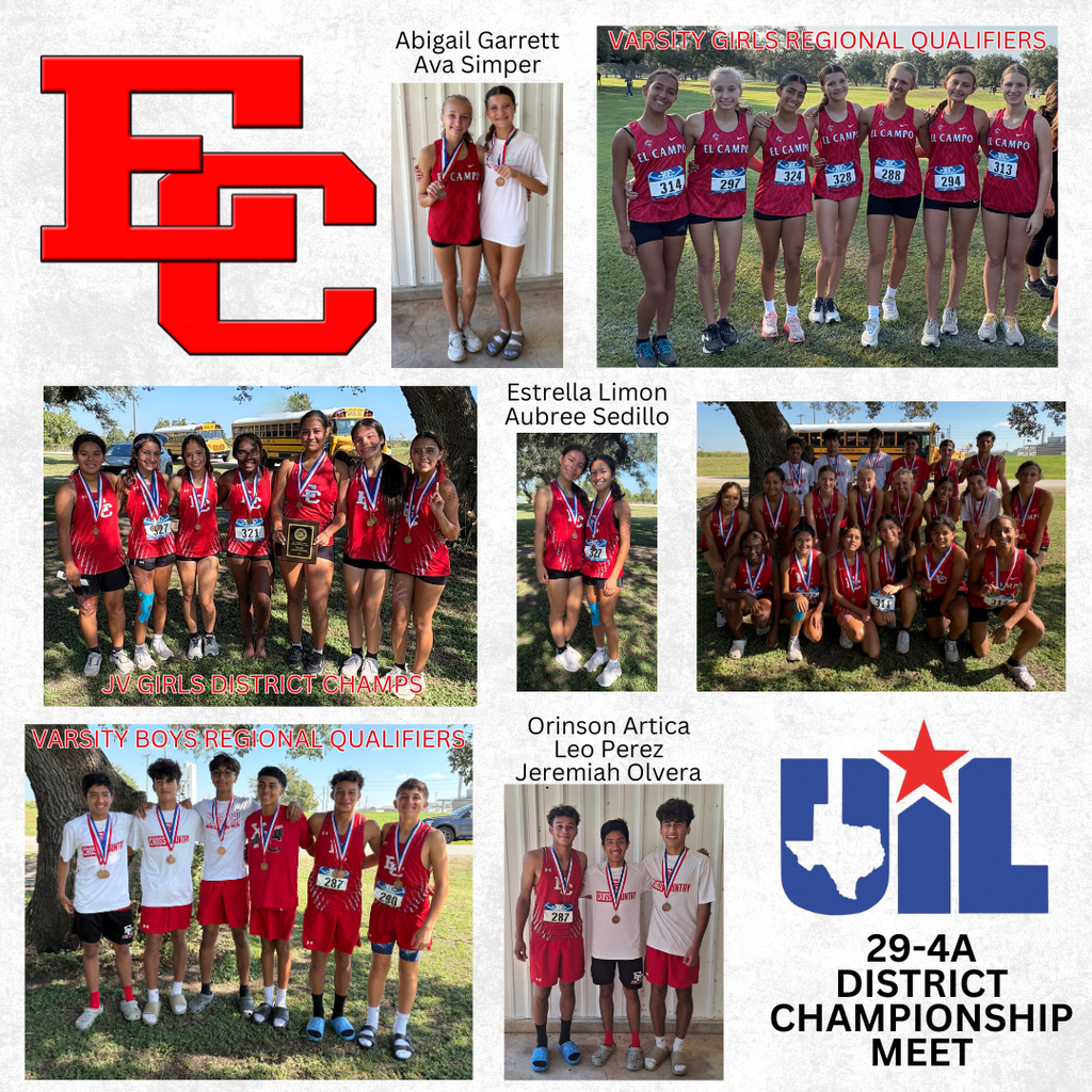 runners with their medals at the district meet for high school