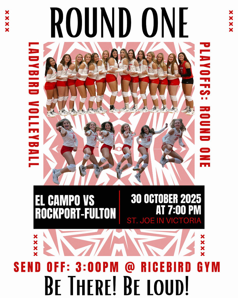 volleyball playoff october 30 at st. joe in victoria 7pm with send off at 3