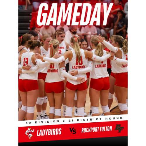 ladybirds vs rockport fulton in bi district round today