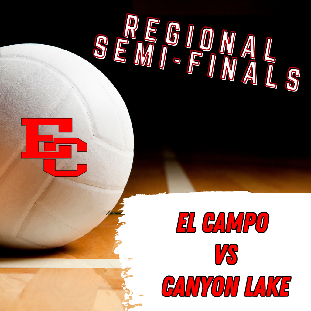 el campo volleyball vs canyon lake in regional semi-finals