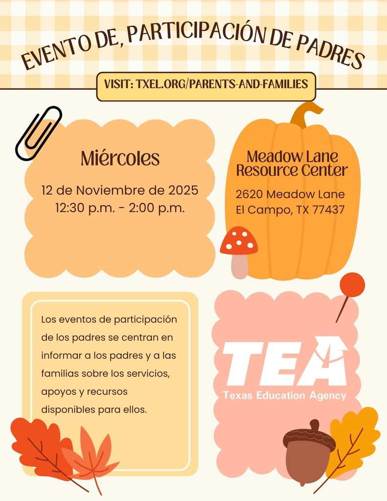 Parent Engagement Event - November 12, 2025 spanish flyer