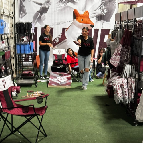 girls in aggie store