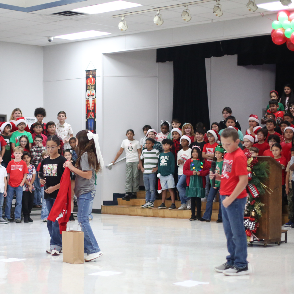 students performing skit at program