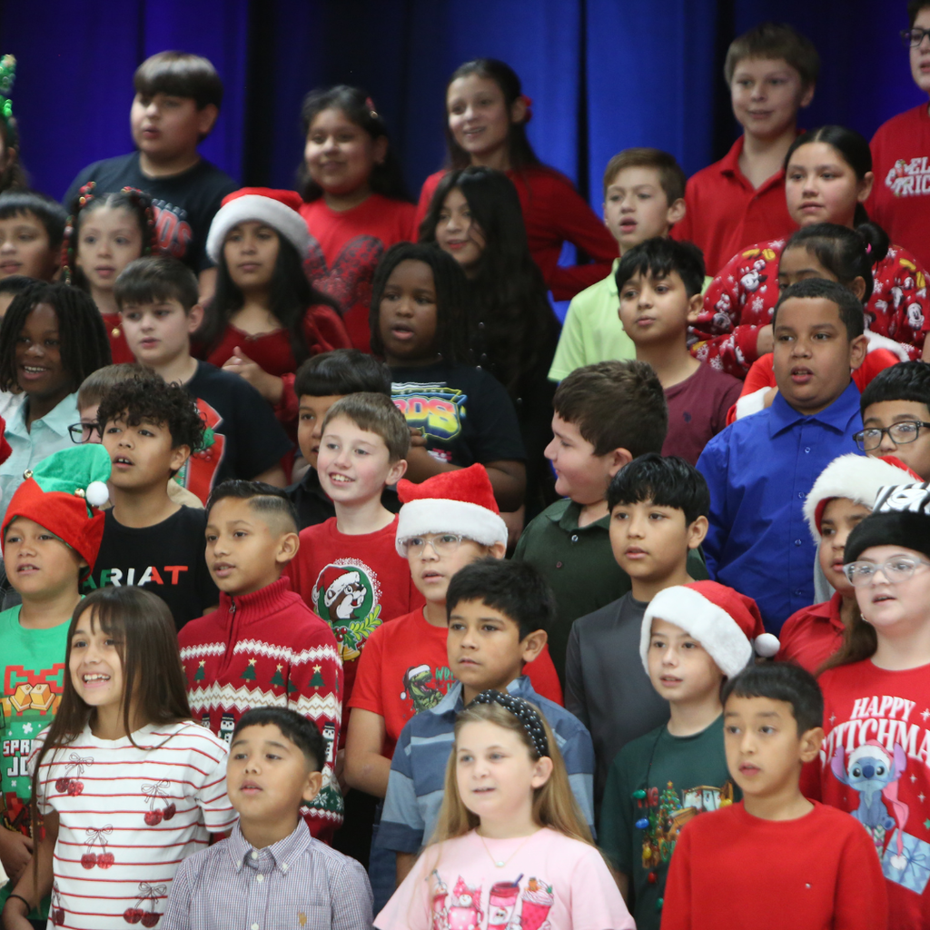 students performing at program