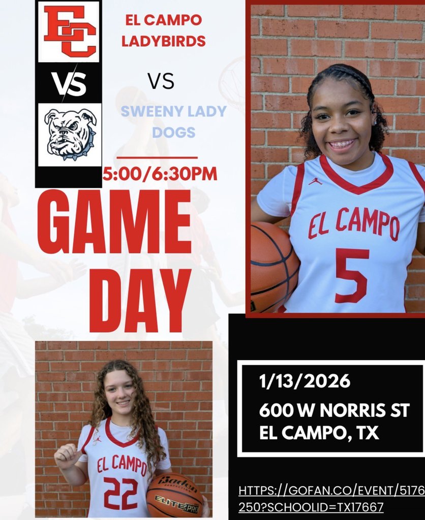 ladybird basketball home game day vs sweeny january 13 at 5 and 6:30