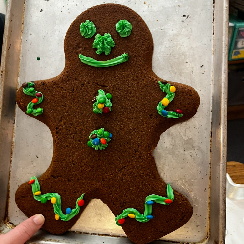 decorated gingerbread man