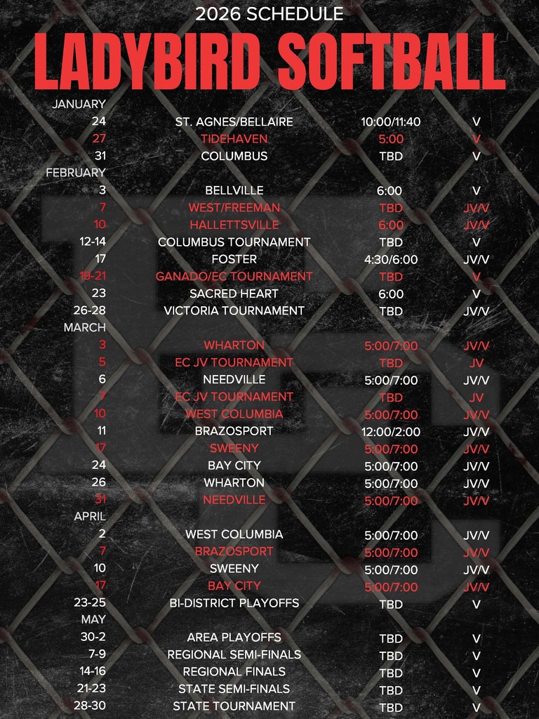 2026 Softball Schedule