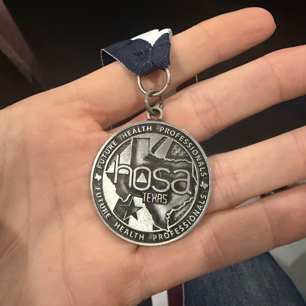 HOSA medal up close