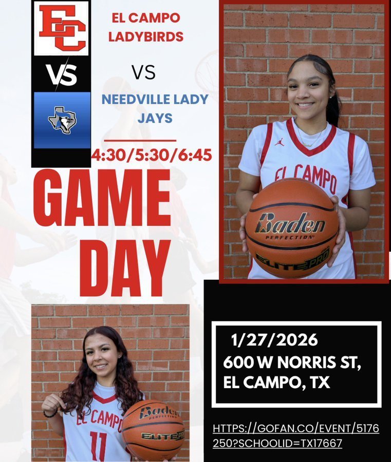ladybird basketball vs needville today starting at 4:30
