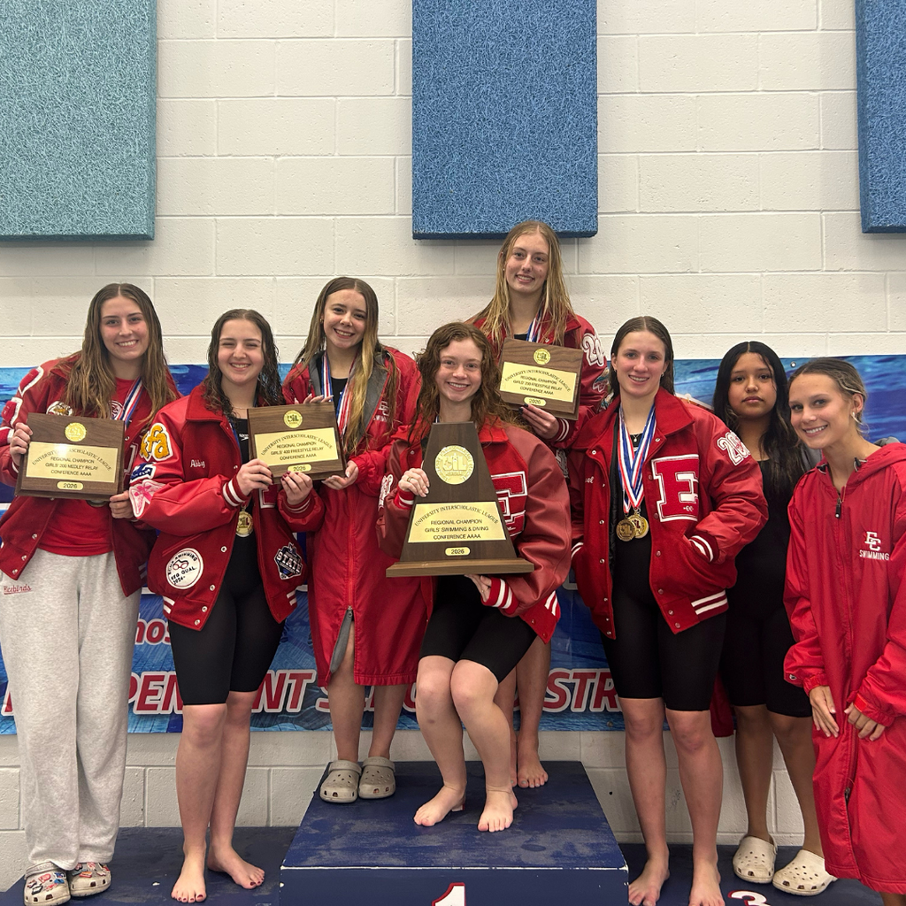 girls team with trophies