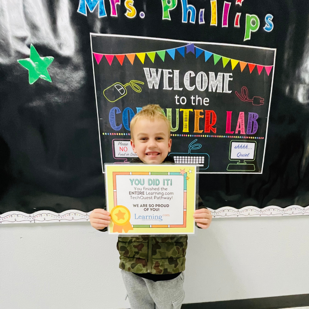 kid with certificate