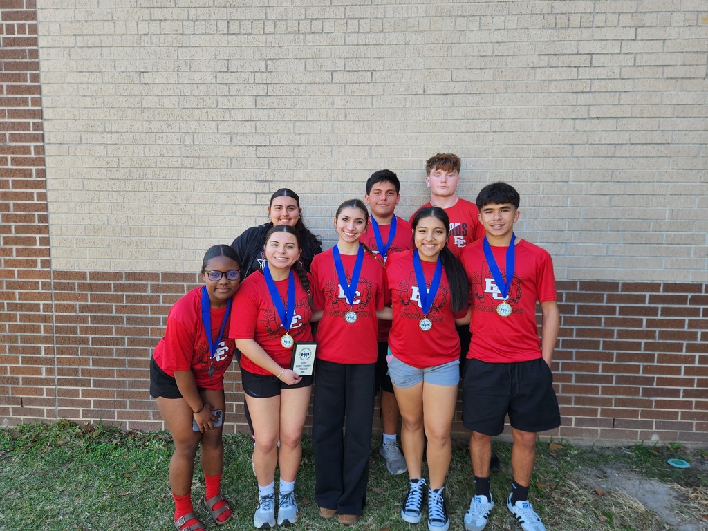 team with medals at the meet