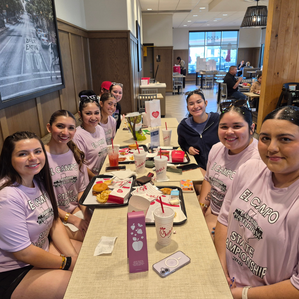 ladybirds at table smiling before they eat