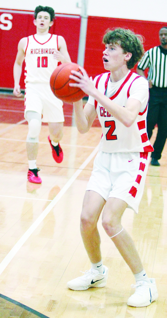 Konnor shooting the ball