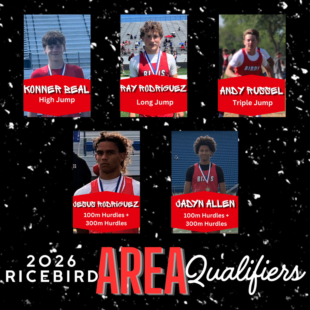 collage of ladybird track and field area qualifiers
