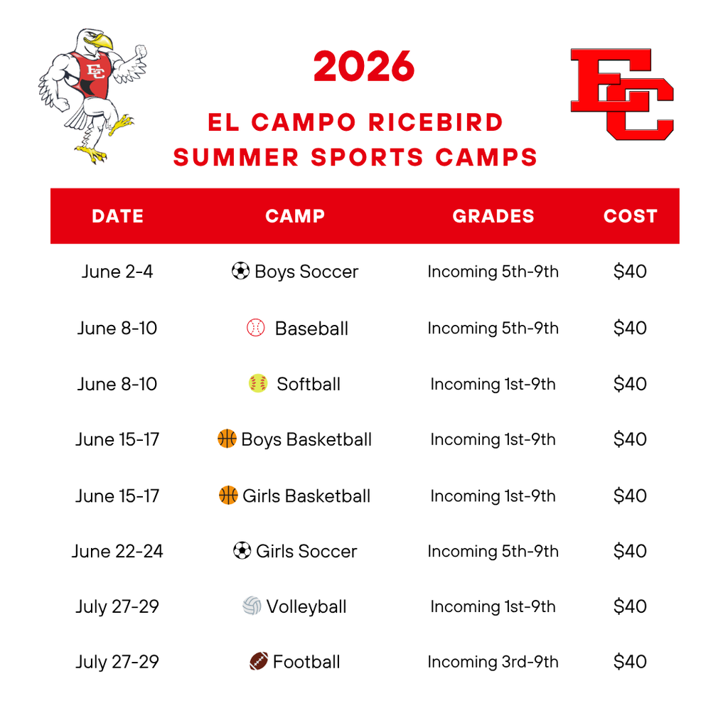 list of 2026 sports camps with dates and costs