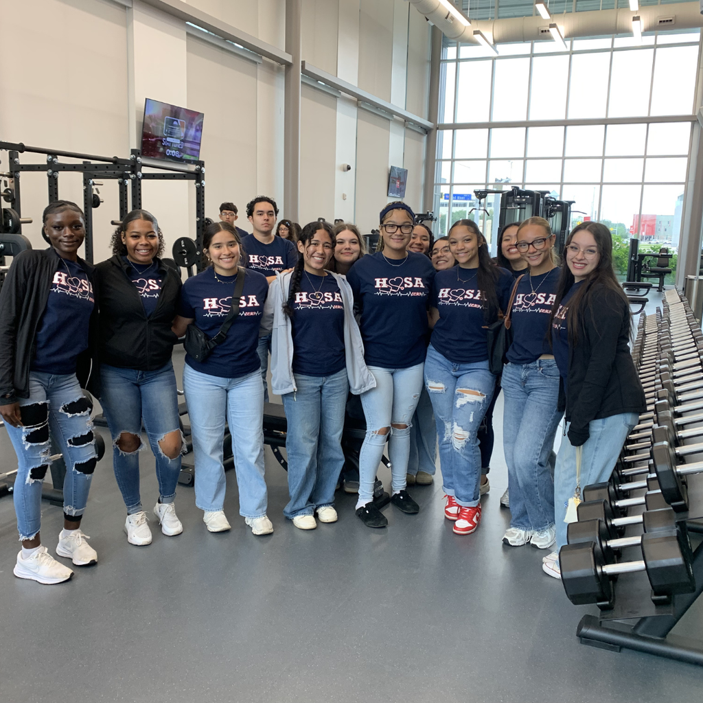 group of students in the weight room