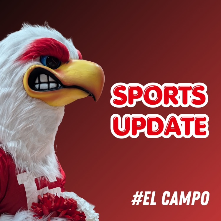 Ricky Ricebird next to “sports update"
