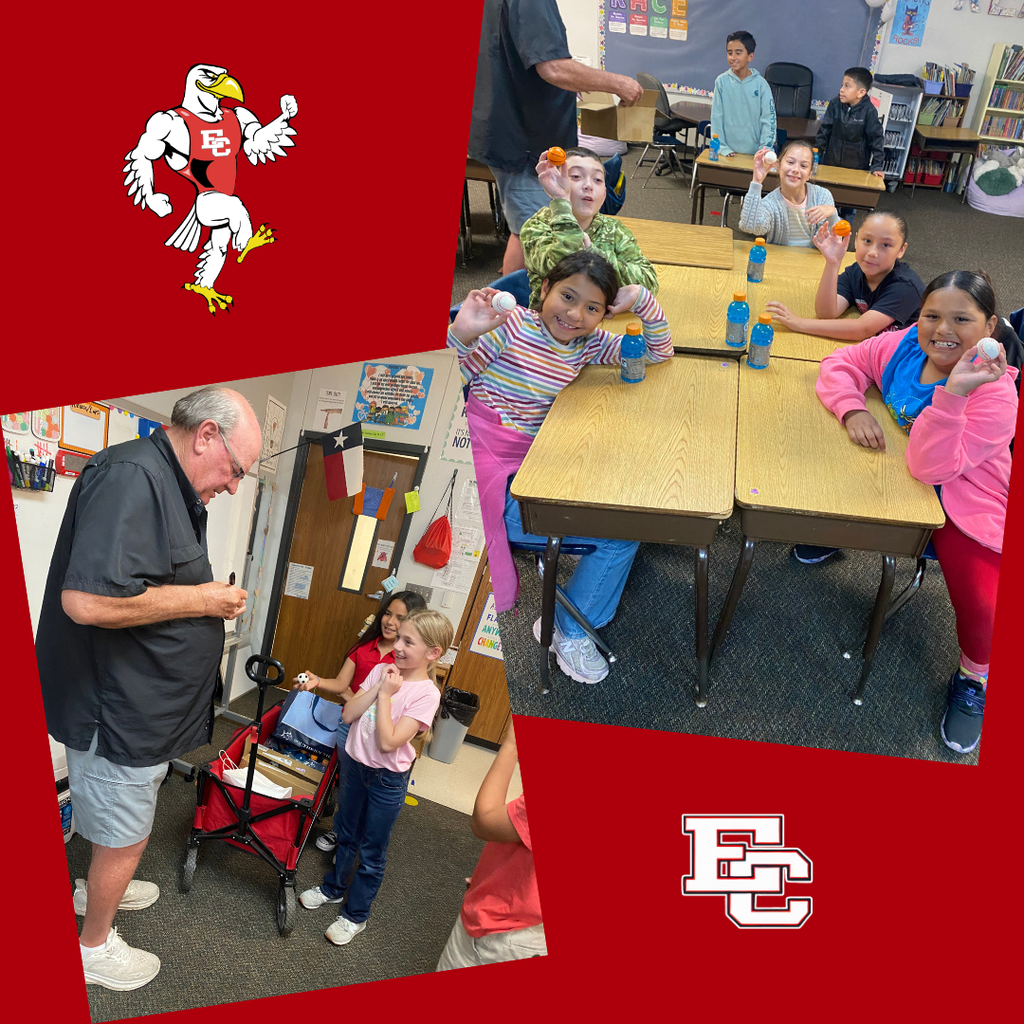 doc signing a ball and students showing off their sports ball