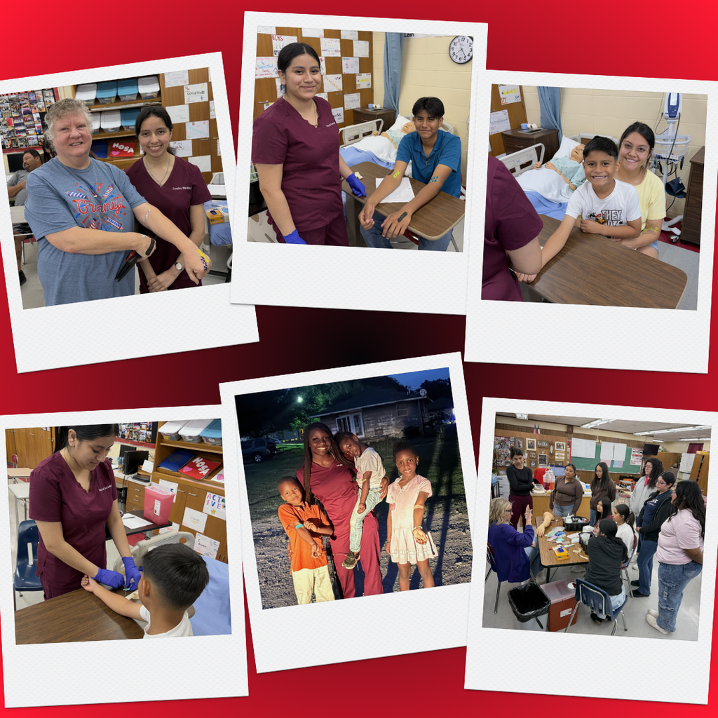 collage of volunteers at the event