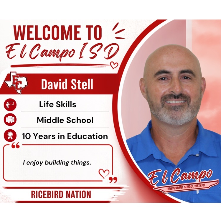 image of David and that he works at the middle school as the life skills teacher