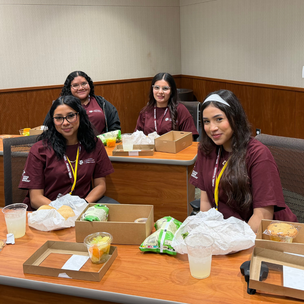 students enjoying their lunch break
