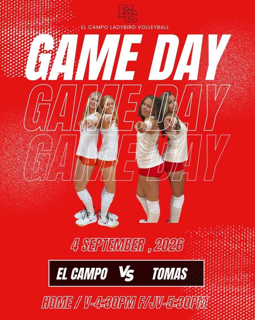 volleyball game day VS  tomas september 4, 2026 4:30 & 5:30