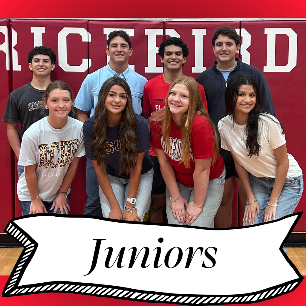 Junior Prince & Princess: Boys Left to Right: Jaxon O'Canas, Hudson Bystrek, Jude Thibeaux, Carson Bystrek Girls Left to Right: Molly Freeman, Lauryn Hopper, Paisley Hlavaty, Juanita Varela Abadia 