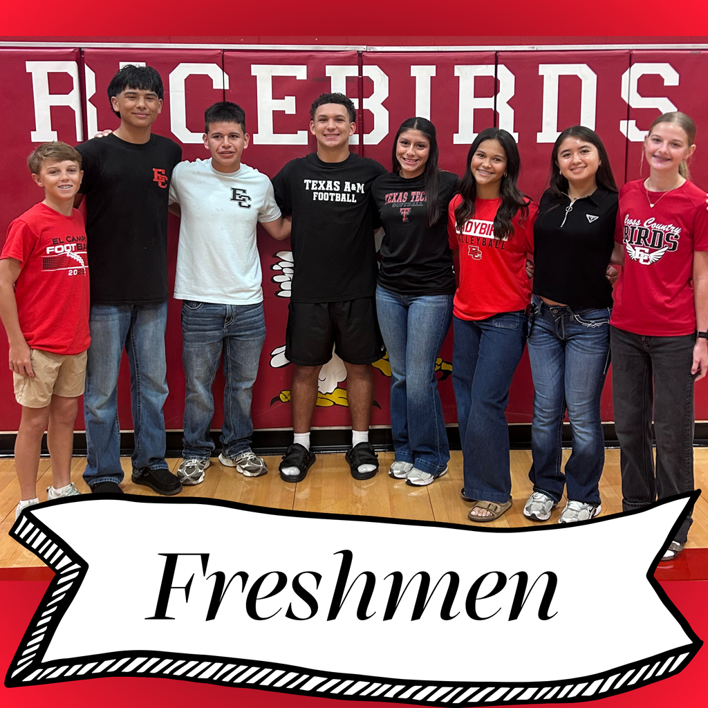 Freshmen Duke & Duchess: Boys Left to Right: Bennet Key, Santiago Castillo, Axel Aldeavera, Jordan Powell  Girls Left to Right: Maddie Acuna, Jade Thibeaux, Avery Zuniga, Meagan Hoppe