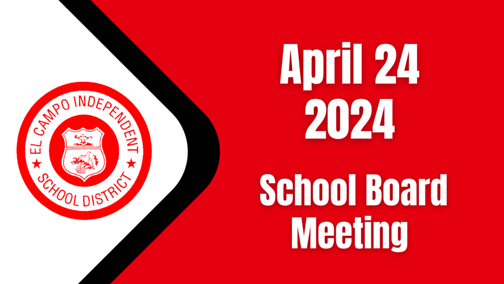 school board meeting logo for april 24, 2024