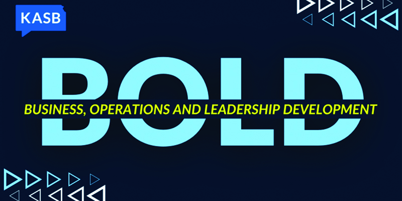 Business, Operations, and leadership development graphic from KASB