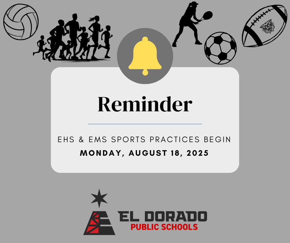 EHS and EMS sports practices begin Monday, August 18, 2025