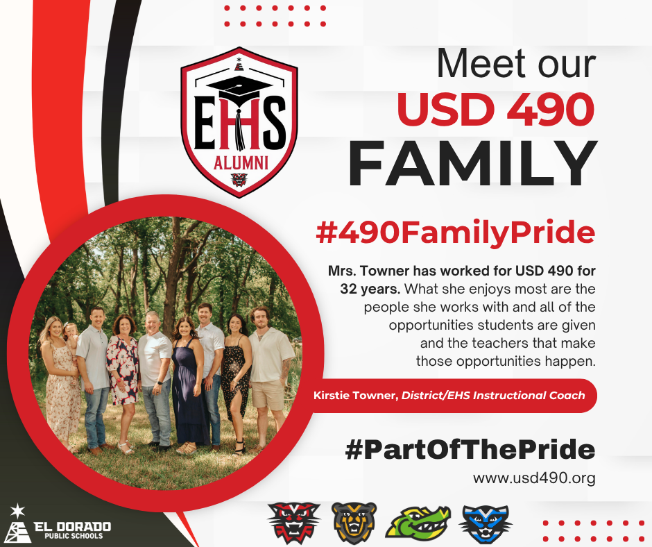 Meet our USD 490 Family: Kirstie Towner, District/EHS Instructional Coach