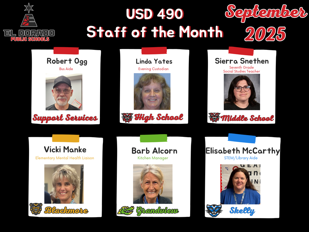 September 2025 Staff of the Month graphic