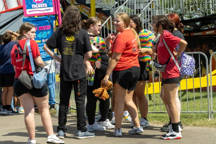 students at the state fair