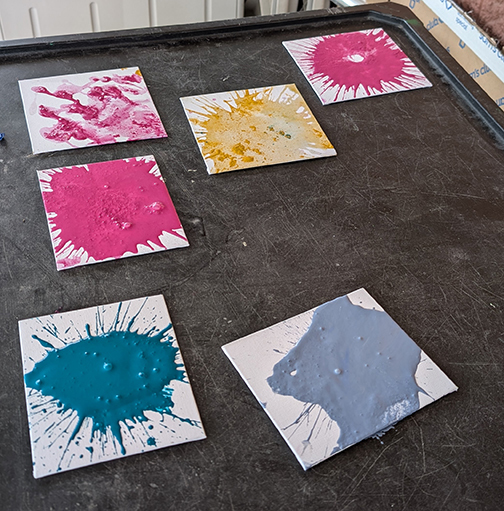 results from splatter art