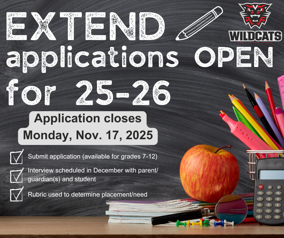 Extend applications open for Spring 2026