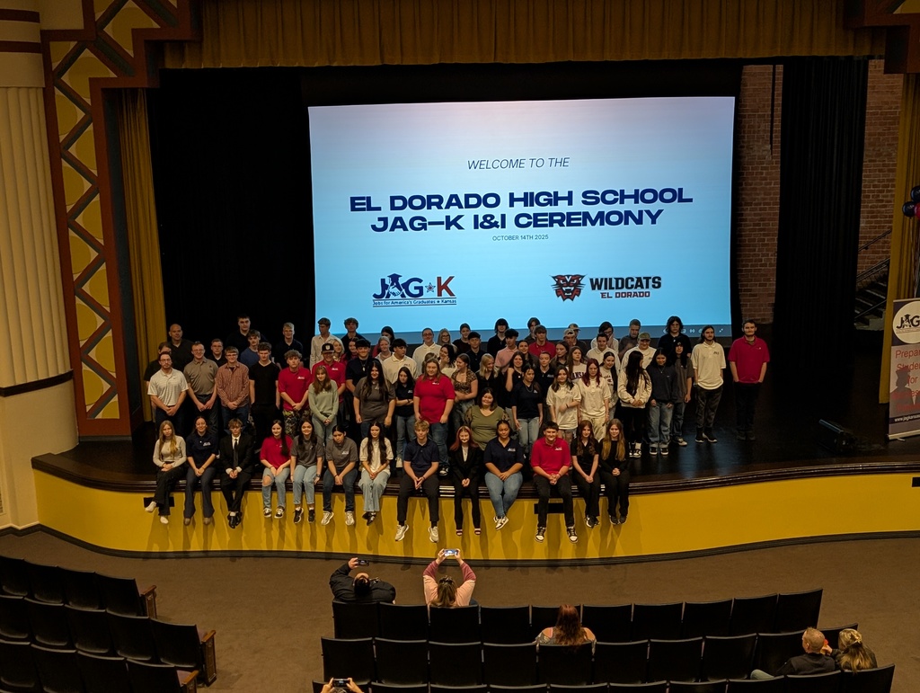 JAGK students on the stage at the Performing Arts Center