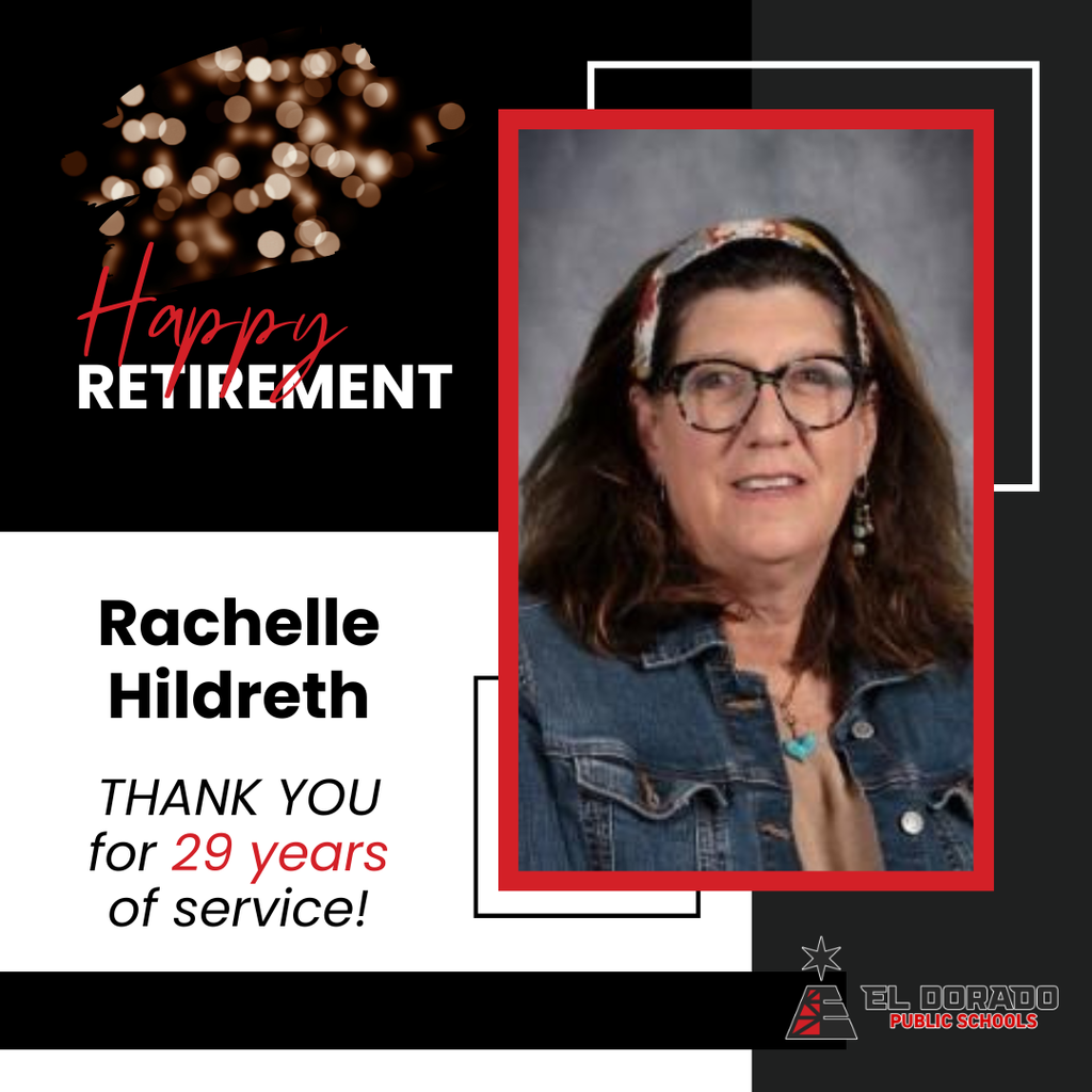 Rachelle Hildreth retirement graphic