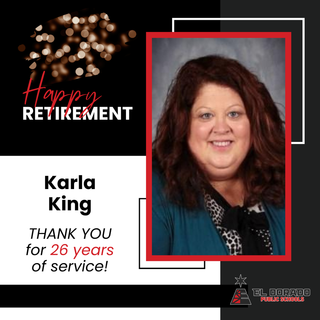 Karla King retirement graphic