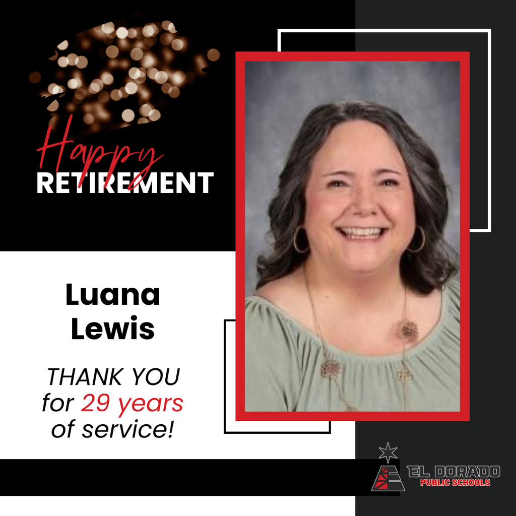 Luana Lewis retirement graphic