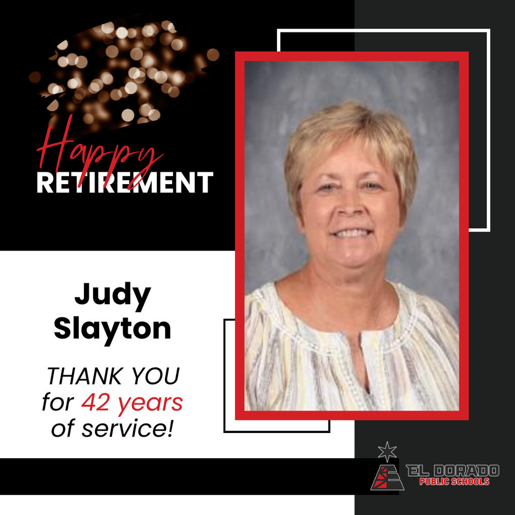 Judy Slayton retirement graphic