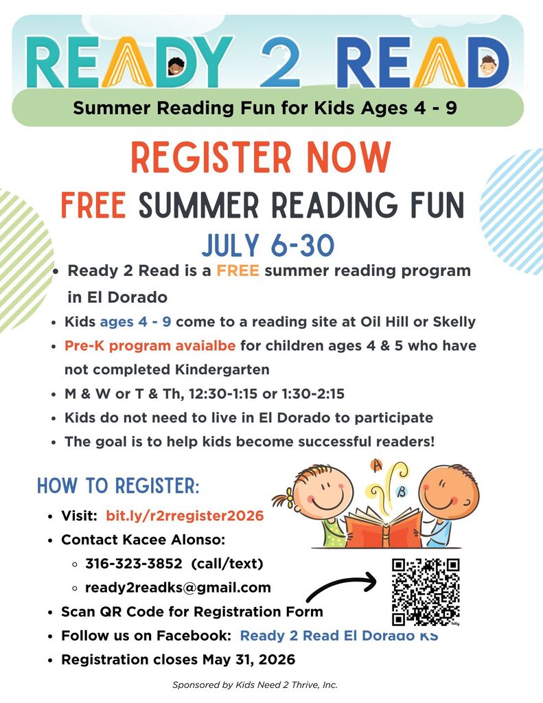 Ready 2 Read flyer with program information