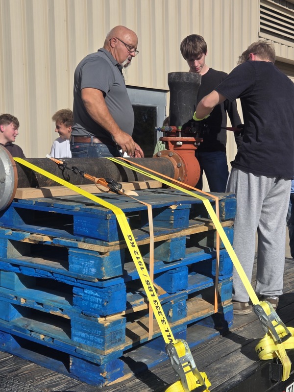 students learning about fire hydrant installation
