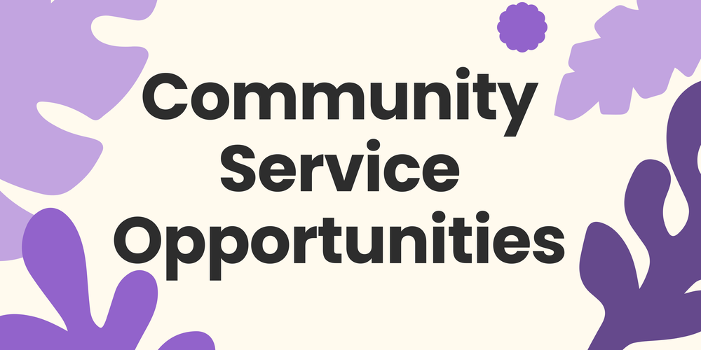 Community Service Opportunities