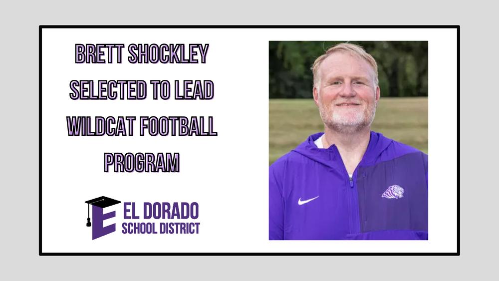 El Dorado School District Names Brett Shockley Head Football Coach