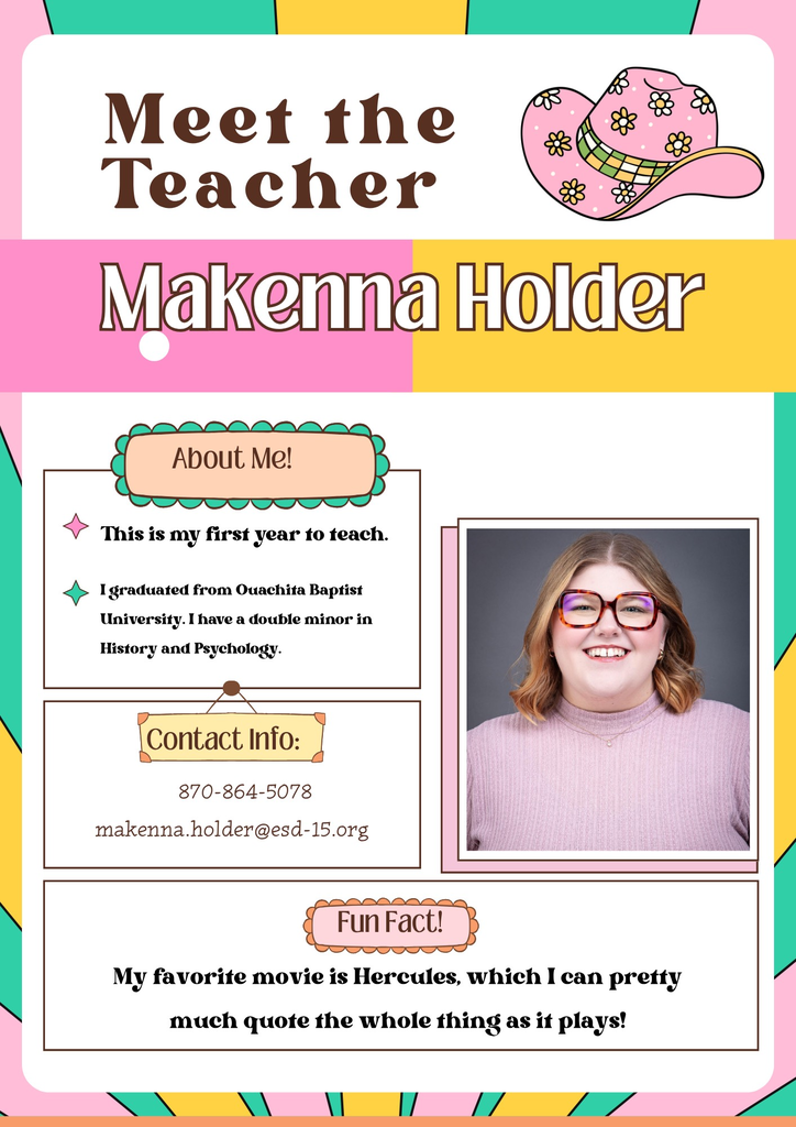 Makenna Holder, Fourth Grade